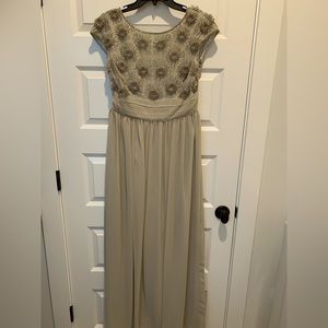 JS Collection Beaded bodice, Taupe, size 8